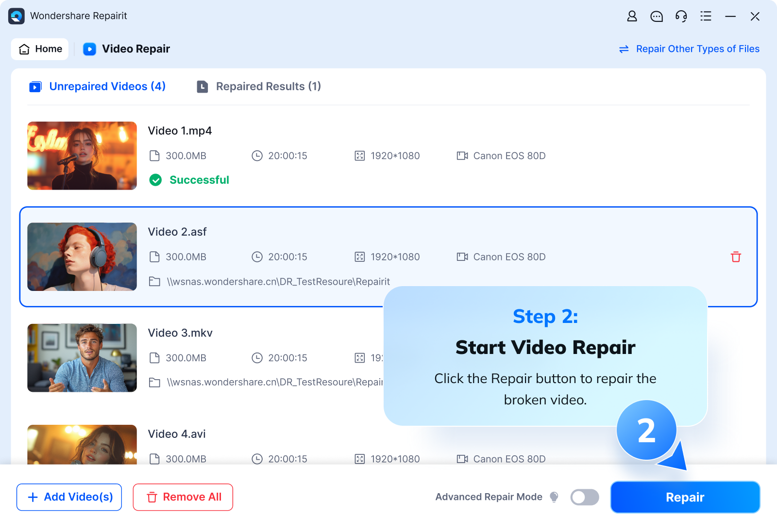 scan your device to recover files